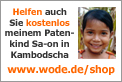 Helfen auch Sie kostenlos meinem Patenkind Sa-on in Kambodscha